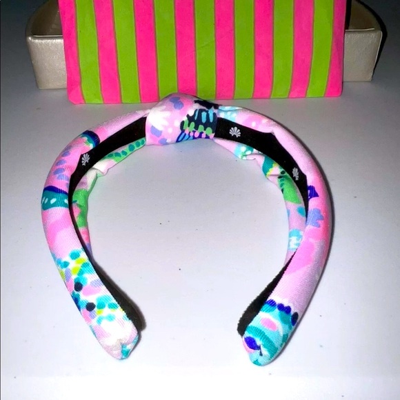 Lele Sadoughi x Lilly Kids NWT Knotted Headband Lilac Mermaid For You SOLD OUT! - Picture 3 of 11